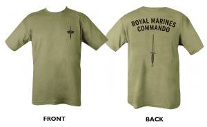 Double Sided Royal Marines Commando T-Shirt (click for enlarged image)